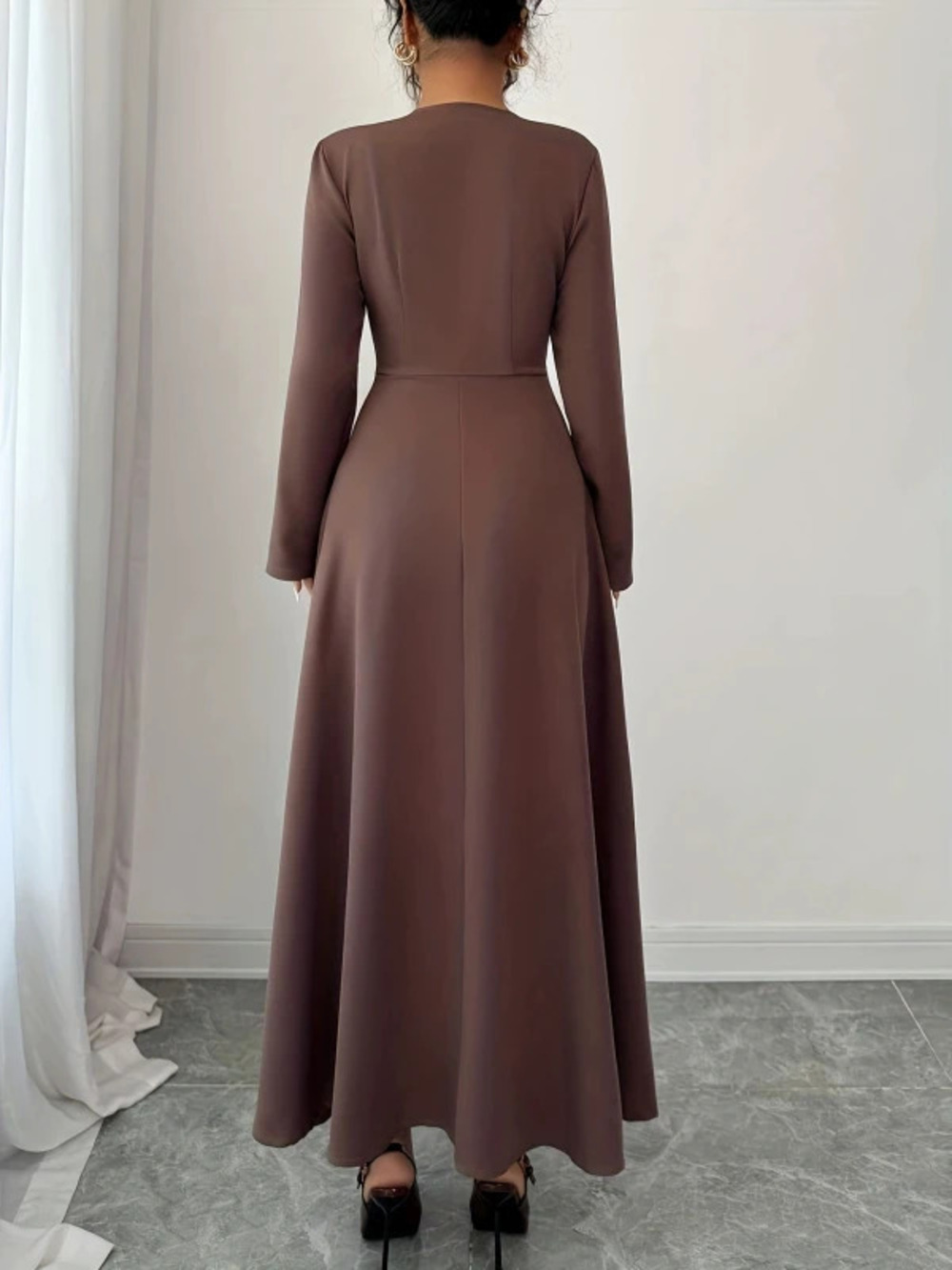 Spring Fall Long Zipper Dress In Stock
38ַţ